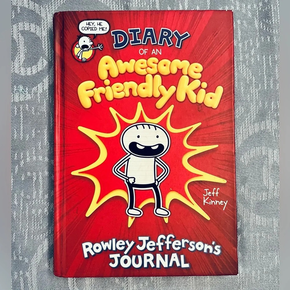 DIARY OF AN AWESOME FRIENDLY KID  by JEFF KINNEY Hardcover Perfect Condition